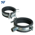 Two Screws Rubber Galvanized Pipe Clamps